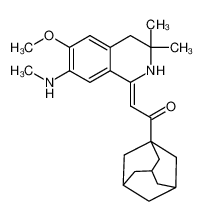 (Z)-2-(6-methoxy-7-methylamino-3,3-dimethyl-3,4-dihydro-(2H)-isoquinolin-1-ylidene)-1-(adamantan-1-yl)ethan-1-one CAS:394649-81-1 manufacturer & supplier