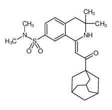 (Z)-2-(7-dimethylsulfamoyl-3,3-dimethyl-3,4-dihydro-(2H)-isoquinolin-1-ylidene)-1-(adamantan-1-yl)ethan-1-one CAS:394650-30-7 manufacturer & supplier