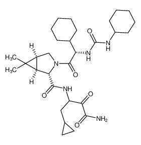 3-Azabicyclo[3.1.0]hexane-2-carboxamide,N-[3-amino-1-(cyclopropylmethyl)-2,3-dioxopropyl]-3-[(2S)-cyclohexyl[[(cyclohexylamino)carbonyl]amino]acetyl]-6,6-dimethyl-, (1R,2S,5S)- CAS:394724-15-3 manufacturer & supplier