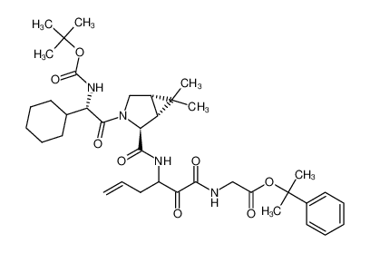 2-phenylpropan-2-yl (3-((1R,2S,5S)-3-((S)-2-((tert-butoxycarbonyl)amino)-2-cyclohexylacetyl)-6,6-dimethyl-3-azabicyclo[3.1.0]hexane-2-carboxamido)-2-oxohex-5-enoyl)glycinate CAS:394729-49-8 manufacturer & supplier