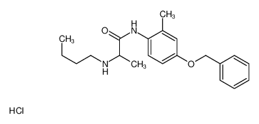 2-(butylamino)-N-(2-methyl-4-phenylmethoxyphenyl)propanamide,hydrochloride CAS:39495-24-4 manufacturer & supplier