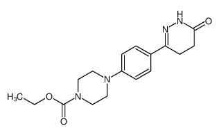 4-[4-(6-oxo-1,4,5,6-tetrahydro-pyridazin-3-yl)-phenyl]-piperazine-1-carboxylic acid ethyl ester CAS:39496-47-4 manufacturer & supplier