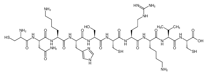 L-cysteinyl-L-asparaginyl-L-lysyl-L-histidyl-L-seryl-L-cysteinyl-L-arginyl-L-lysyl-L-valyl-L-cysteine CAS:395059-72-0 manufacturer & supplier