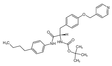 {(S)-1-(4-Butyl-phenylcarbamoyl)-2-[4-(pyridin-4-ylmethoxy)-phenyl]-ethyl}-carbamic acid tert-butyl ester CAS:395062-91-6 manufacturer & supplier