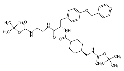 (2-{(S)-2-{[4-(tert-Butoxycarbonylamino-methyl)-cyclohexanecarbonyl]-amino}-3-[4-(pyridin-4-ylmethoxy)-phenyl]-propionylamino}-ethyl)-carbamic acid tert-butyl ester CAS:395063-11-3 manufacturer & supplier