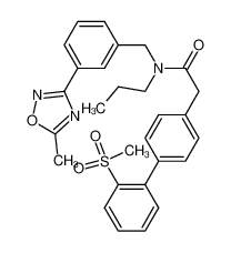 N-[3-(5-methyl-1,2,4-oxadiazol-3-yl)benzyl]-N-propyl-2-(2'-methylsulfonylbiphenyl-4-yl)acetamide CAS:395066-75-8 manufacturer & supplier