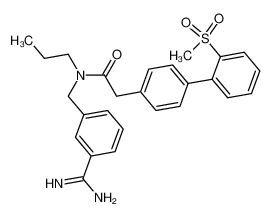 N-(3-amidinobenzyl)-N-propyl-2-(2'-methylsulfonylbiphenyl-4-yl)acetamide CAS:395066-76-9 manufacturer & supplier