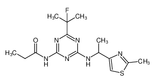 N-(4-(2-fluoropropan-2-yl)-6-((1-(2-methylthiazol-4-yl)ethyl)amino)-1,3,5-triazin-2-yl)propionamide CAS:395070-40-3 manufacturer & supplier