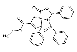 (2'R,3S,4S) ethyl 3'-benzoyl-5'-oxo-2',3-diphenyl-spiro[cyclopent-1ene-4,4'-oxazolidine]carboxylate CAS:395073-93-5 manufacturer & supplier