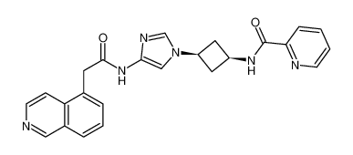 N-((1s,3s)-3-(4-(2-(isoquinolin-5-yl)acetamido)-1H-imidazol-1-yl)cyclobutyl)picolinamide CAS:395074-74-5 manufacturer & supplier