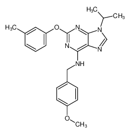 9-isopropyl-N-(4-methoxybenzyl)-2-(m-tolyloxy)-9H-purin-6-amine CAS:395087-77-1 manufacturer & supplier