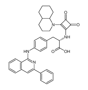 L-Phenylalanine,N-[2-(octahydro-1(2H)-quinolinyl)-3,4-dioxo-1-cyclobuten-1-yl]-4-[(3-phenyl-1-isoquinolinyl)amino]- CAS:395093-07-9 manufacturer & supplier