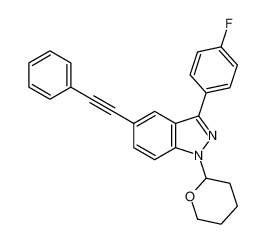 3-(4-fluorophenyl)-5-(phenylethynyl)-1-(tetrahydro-2H-pyran-2-yl)-1H-indazole CAS:395101-29-8 manufacturer & supplier