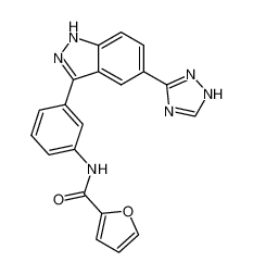 N-[3-(5-(1H-1,2,4-TRIAZOL-3-YL)(1H-INDAZOL-3-YL))PHENYL]-2-FURYLCARBOXAMIDE CAS:395103-41-0 manufacturer & supplier