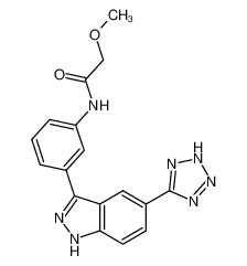 N-[3-(5-(2H-1,2,3,4-Tetrazol-5-yl)(1H-indazol-3-yl))phenyl]-2-methoxyacetamide CAS:395103-51-2 manufacturer & supplier