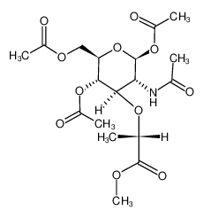 2-acetamido-1,4,6-tri-O-acetyl-2-deoxy-3-O-(D-1-(methoxycarbonyl)ethyl)-β-D-glucopyranose CAS:39523-98-3 manufacturer & supplier