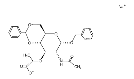 Benzyl 2-acetamido-4,6-O-benzylidene-2-deoxy-3-O-((S)-1-carboxyethyl)-α-D-glucopyranoside, Na salt CAS:39524-03-3 manufacturer & supplier