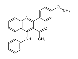 1-[4-anilino-2-(4-methoxy-phenyl)-quinolin-3-yl]-ethanone CAS:3954-35-6 manufacturer & supplier