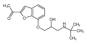 1-[7-[3-(tert-butylamino)-2-hydroxypropoxy]-1-benzofuran-2-yl]ethanone CAS:39543-80-1 manufacturer & supplier