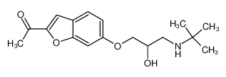 2-acetyl-6-(2-hydroxy-3-tert.-butylaminopropoxy)benzofuran CAS:39544-00-8 manufacturer & supplier