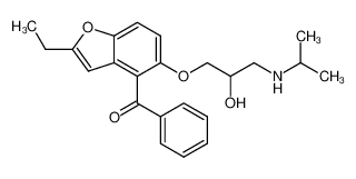 2 -ethyl-4-benzoyl-5-(2 -hydroxy-3-isopropylaminopropoxy)benzofuran CAS:39551-93-4 manufacturer & supplier