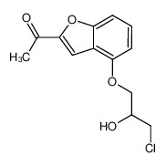 2-acetyl-4-(2-hydroxy-3-chloropropoxy)benzofuran CAS:39552-04-0 manufacturer & supplier