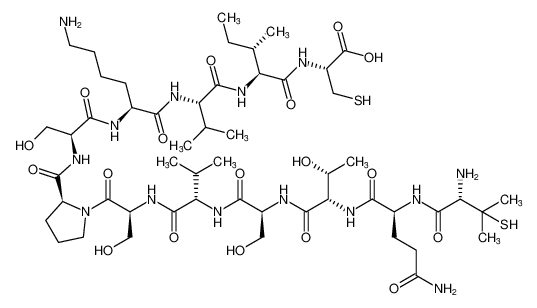 L-Cysteine,3-mercapto-D-valyl-L-glutaminyl-L-threonyl-L-seryl-L-valyl-L-seryl-L-prolyl-L-seryl-L-lysyl-L-valyl-L-isoleucyl- CAS:395638-78-5 manufacturer & supplier