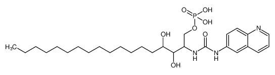 Urea,N-[2,3-dihydroxy-1-[(phosphonooxy)methyl]heptadecyl]-N'-6-quinolinyl- CAS:395646-35-2 manufacturer & supplier