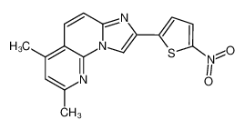 2,4-dimethyl-8-(5-nitro-thiophen-2-yl)-imidazo[1,2-a][1,8]naphthyridine CAS:39565-24-7 manufacturer & supplier