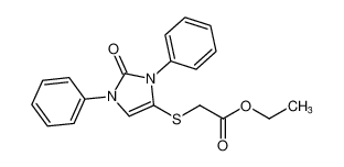 ethyl 2-((2-oxo-1,3-diphenyl-2,3-dihydro-1H-imidazol-4-yl)thio)acetate CAS:395654-55-4 manufacturer & supplier