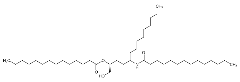 Tetradecanoic acid,(1S)-1-(hydroxymethyl)-4-[(1-oxotetradecyl)amino]tridecyl ester CAS:395654-91-8 manufacturer & supplier