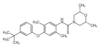 rel-(2R,6S)-N-(4-(3-(tert-butyl)phenoxy)-2,5-dimethylphenyl)-2,6-dimethylmorpholine-4-carbothioamide CAS:395658-09-0 manufacturer & supplier