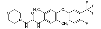 1-(4-(4-fluoro-3-(trifluoromethyl)phenoxy)-2,5-dimethylphenyl)-3-morpholinourea CAS:395658-71-6 manufacturer & supplier