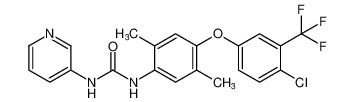 1-(4-(4-chloro-3-(trifluoromethyl)phenoxy)-2,5-dimethylphenyl)-3-(pyridin-3-yl)urea CAS:395659-01-5 manufacturer & supplier