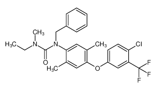 1-benzyl-1-(4-(4-chloro-3-(trifluoromethyl)phenoxy)-2,5-dimethylphenyl)-3-ethyl-3-methylurea CAS:395659-17-3 manufacturer & supplier