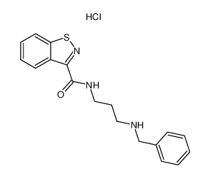 benzo[d]isothiazole-3-carboxylic acid 3-benzylamino-propylamide; monohydrochloride CAS:39566-55-7 manufacturer & supplier