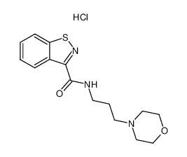 benzo[d]isothiazole-3-carboxylic acid 3-morpholin-4-yl-propylamide; monohydrochloride CAS:39566-61-5 manufacturer & supplier