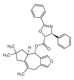 (4S,5R)-2,4-Diphenyl-4,5-dihydro-oxazole-5-carboxylic acid (4S,4aR)-6,6,8-trimethyl-4,4a,5,6,7,9-hexahydro-2-oxa-cyclopenta[f]azulen-4-yl ester CAS:395664-53-6 manufacturer & supplier