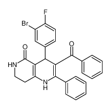 3-benzoyl-4-(3-bromo-4-fluorophenyl)-2-phenyl-4,6,7,8-tetrahydro-1,6-naphthyridin-5(1H)-one CAS:395665-01-7 manufacturer & supplier