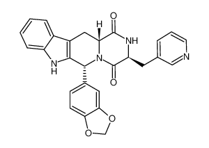 (3S,6R,12aR)-6-(benzo[d][1,3]dioxol-5-yl)-3-(pyridin-3-ylmethyl)-2,3,6,7,12,12a-hexahydropyrazino[1',2':1,6]pyrido[3,4-b]indole-1,4-dione CAS:395665-96-0 manufacturer & supplier