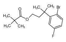 2,2-dimethylpropionic acid-[3-(2-bromo-5-fluorophenyl)-3-methyl]butyl ester CAS:395673-58-2 manufacturer & supplier