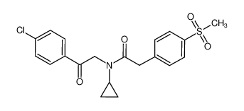 N-cyclopropyl-N-[2-oxo-2-(4-chlorophenyl)]ethyl-4-methylsulfonylphenacetamide CAS:395683-01-9 manufacturer & supplier