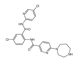 5-Chloro-2-[6-(hexahydro-1,4-diazepin-1-yl)pyridin-3-yl-carbonylamino]-N-(5-chloropyridin-2-yl)benzamide CAS:395683-82-6 manufacturer & supplier