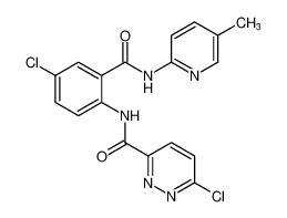 6-chloro-N-(4-chloro-2-((5-methylpyridin-2-yl)carbamoyl)phenyl)pyridazine-3-carboxamide CAS:395684-63-6 manufacturer & supplier