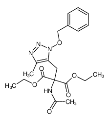 ethyl 2-acetamido-3-(1-benzyloxy-4-methyl-1,2,3-triazol-5-yl)-2-ethoxycarbonylpropionate CAS:395685-66-2 manufacturer & supplier