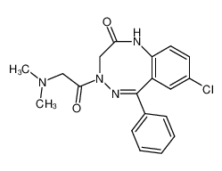 8-chloro-4-(N,N-dimethyl-glycyl)-6-phenyl-3,4-dihydro-1H-benzo[f][1,2,5]triazocin-2-one CAS:39572-39-9 manufacturer & supplier