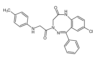 8-chloro-6-phenyl-4-(N-p-tolyl-glycyl)-3,4-dihydro-1H-benzo[f][1,2,5]triazocin-2-one CAS:39572-56-0 manufacturer & supplier