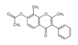 7-acetoxy-2,8-dimethyl-3-phenyl-chromen-4-one CAS:39582-06-4 manufacturer & supplier