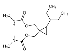 Methyl-carbamic acid 2-(1-ethyl-propyl)-1-methylcarbamoyloxymethyl-cyclopropylmethyl ester CAS:39591-68-9 manufacturer & supplier