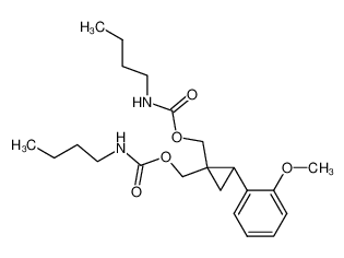 Butyl-carbamic acid 1-butylcarbamoyloxymethyl-2-(2-methoxy-phenyl)-cyclopropylmethyl ester CAS:39591-99-6 manufacturer & supplier